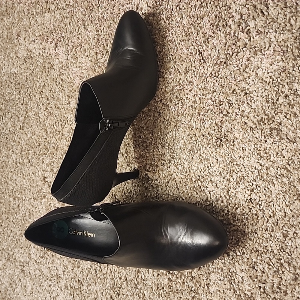 Calvin Klein Black Booties